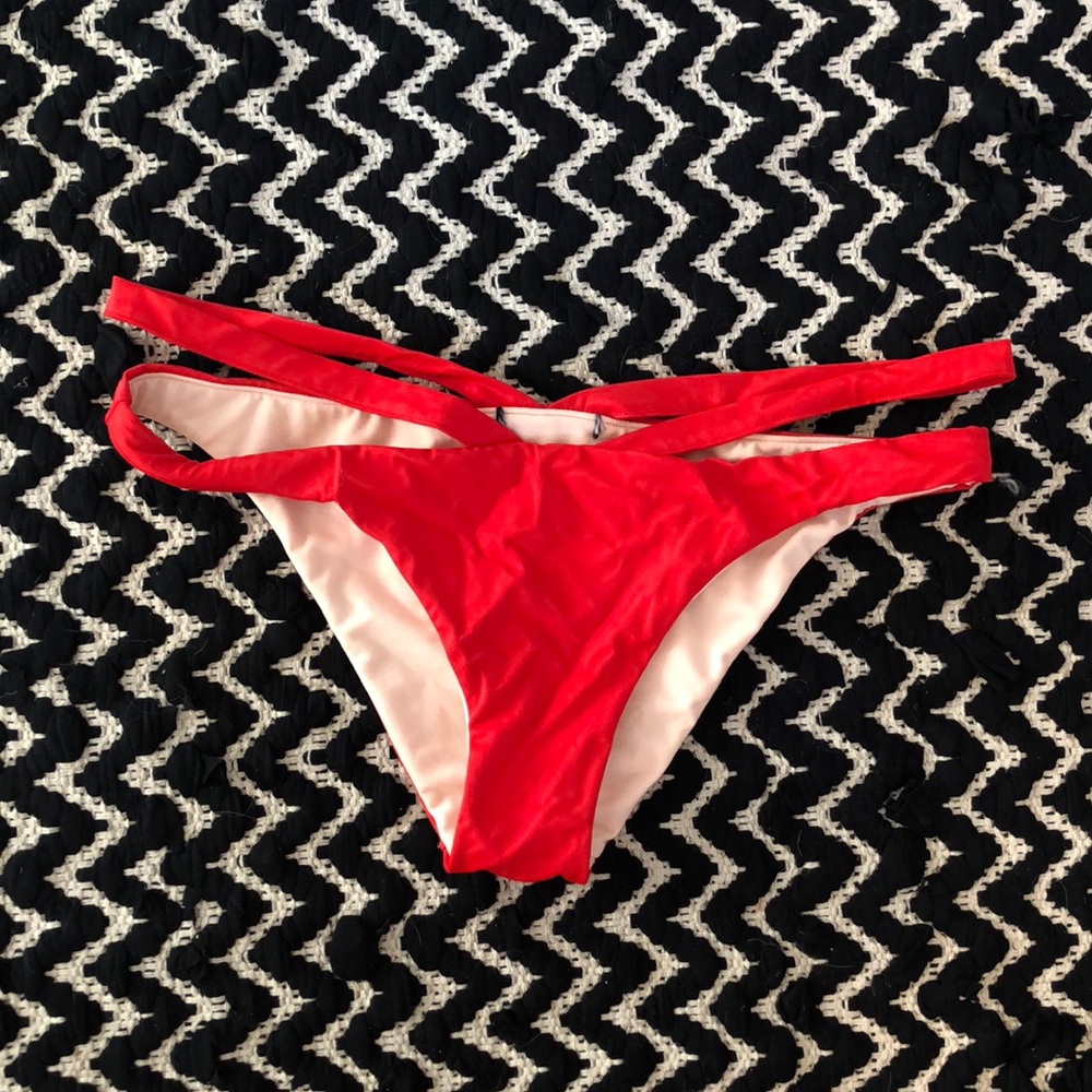 Red bikini bottoms